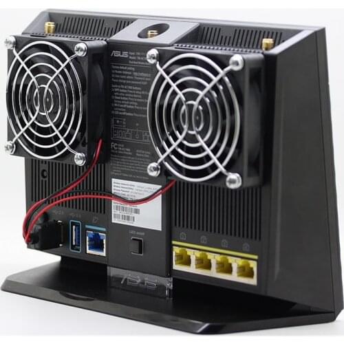 Cooling Fan For ASUS RT-AC68U AC86U EX6200 Tengda AC15 Router USB Cooler Alloy Hydraulic Bearing Radiator Laptop Heat Sink