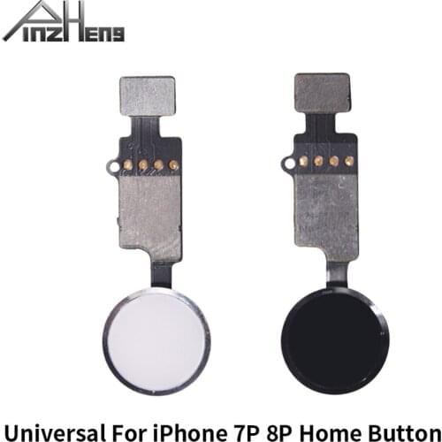 PINZHENG Universal Home Button For iPhone 8P 7P Home Button No Touch ID Flex Cable Return Functions Home Button Four Colors