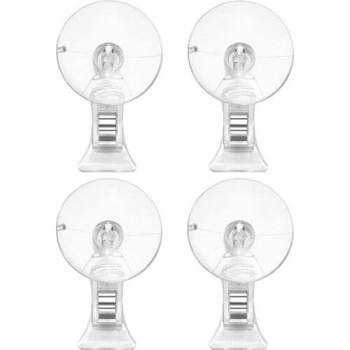 POPETPOP 4pcs Fishes Veggie Seaweed Suction Cup Clip Feed Holder Feeding Tool for Fish Tank Aquarium Accessories