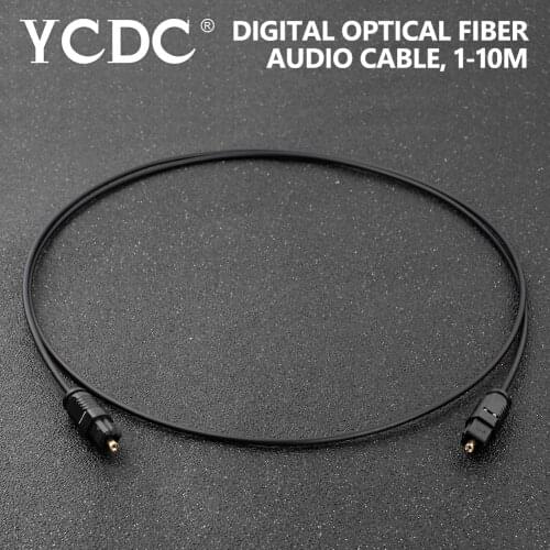 1/1.5/2/3/5/10m Gold Plated Digital Optical Fibre Audio Lead Toslink SPDIF Cable OD2.2 For Surround Sound DVD Mini-disk