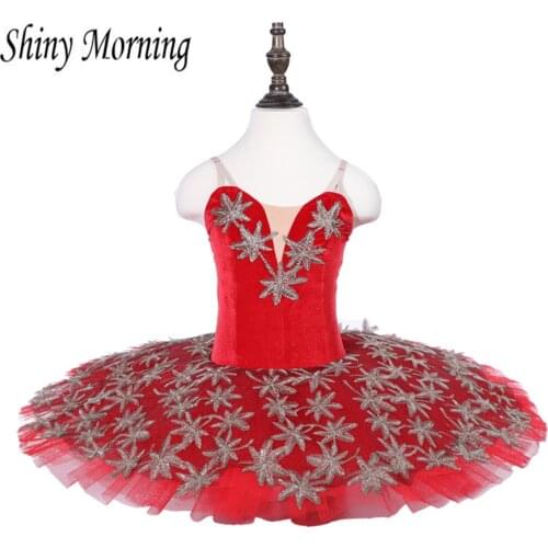 Flames Of Paris Professional Ballet Tutus Women Pancake Platter Ballet Tutu Dress Ballet coppelia costume red