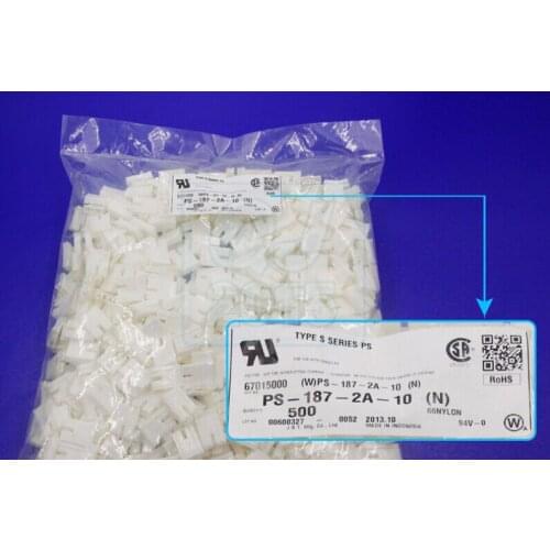 PS-187-2A-10 Housings white color Connectors terminals housings 100% new and original parts PS-187-2A-10(N)