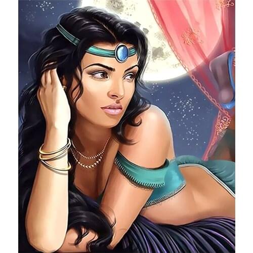 Sexy Woman Diamond Painting Portrait Princess Round Full Drill Nouveaute DIY Mosaic Embroidery 5D Cross Stitch Home Decor Gifts