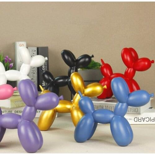 Modern Fashion Simple Balloon Dog Home Decoration Resin Crafts Wedding Decoration Bedroom Decoration Housewarming Gifts