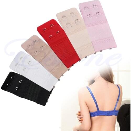 5Pcs Bra Extender 2 Hook Soft Ladies Bra Extension Strap Underwear Strapless HOT