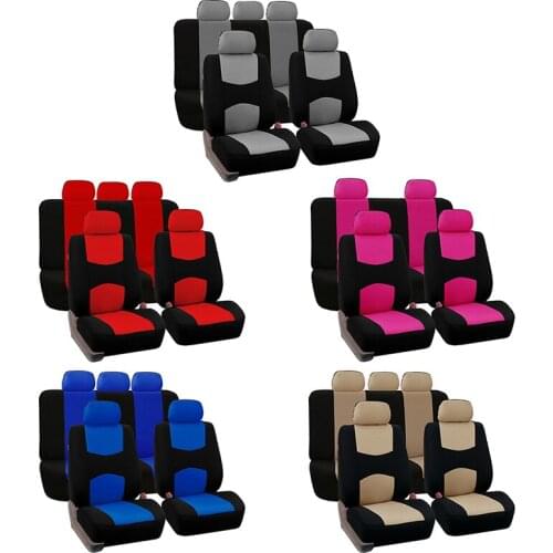 High Quality 9 Part Decoration Universal Car Seat Covers Auto Interior Styling Protect Universal Fit Interior Accessories