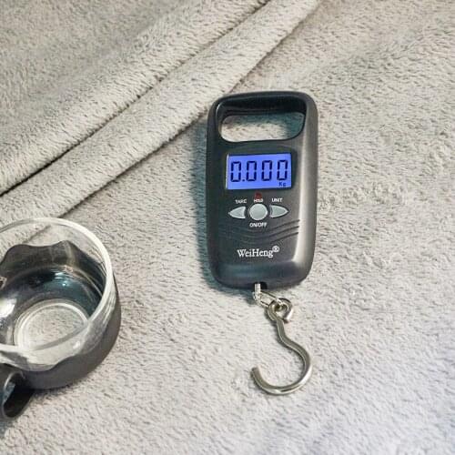 50kg/10g Kitchen Weight Mini Hanging Scale Pocket LCD Digital High-accuracy Luggage Scale Portable Weighting Fishing Hook Scale