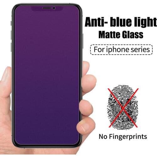 Anti Blue Matte Tempered Glass For iPhone 12 Pro Max Screen Protector For iPhone 12 mini 11 Pro XS Max XR X 8 7 6 6s Plus Glass