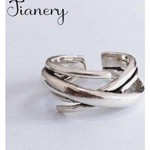 JIANERY Fashion Geometric Irregular Rings For Women Engagement Statement Finger Rings