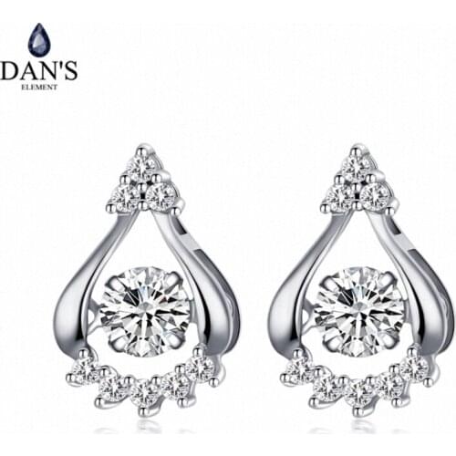 DANS ELEMENT 3 Colors Real Big Brand AAA Zirconia Micro Inlays Beetle Stud Earrings for Women Insect 134058