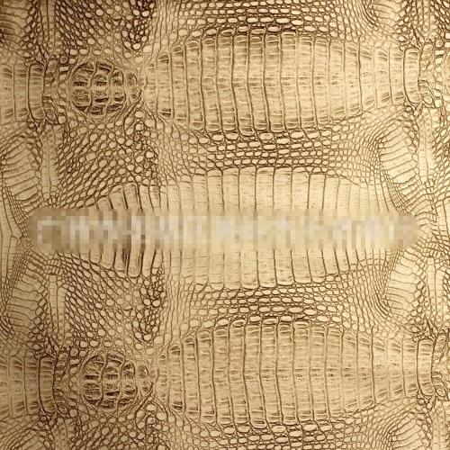 0.8mm PU artificial leather / crocodile leather for handbags and luggage / Decorative Leather sofa material / African crocodile