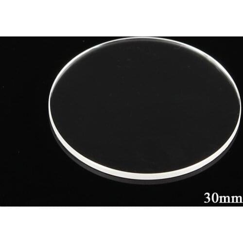 1.2mm Anti scratch Smooth Flat Sapphire Watch Glass Thick Round Transparent Crystal Watch Repair Sapphire Glass 25-38mm