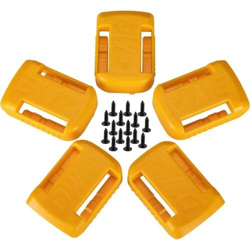 5 Pack Battery Holder for Dewalt 20V / 60V Battery Mounts/Hanger/Dock Holder Fit for DCB200 DCB203 DCB205 Battery Retail