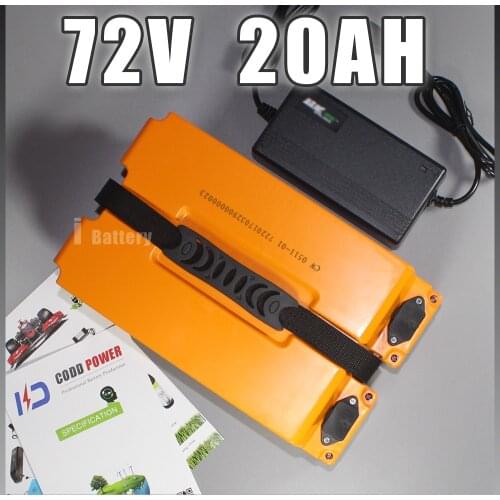 72V 20AH Li-iom battery Electric bicycle Battery 72V scooter Battery Pack EU US Free Duty Taxes