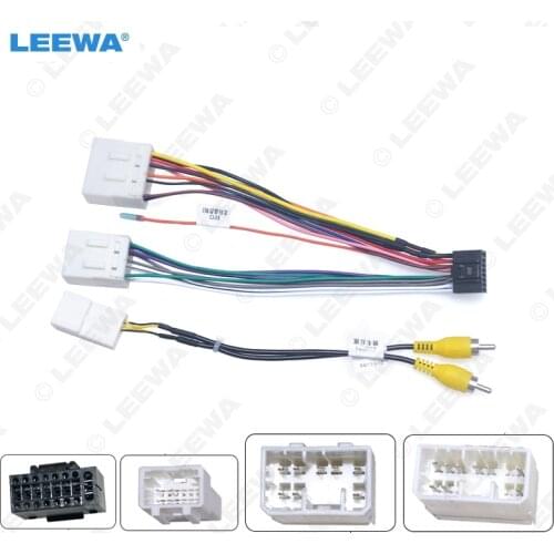 LEEWA Car 16pin Audio Radio Wiring Harness For Geely Emgrand Aftermarket Stereo Installation Wire Adapter #CA6714
