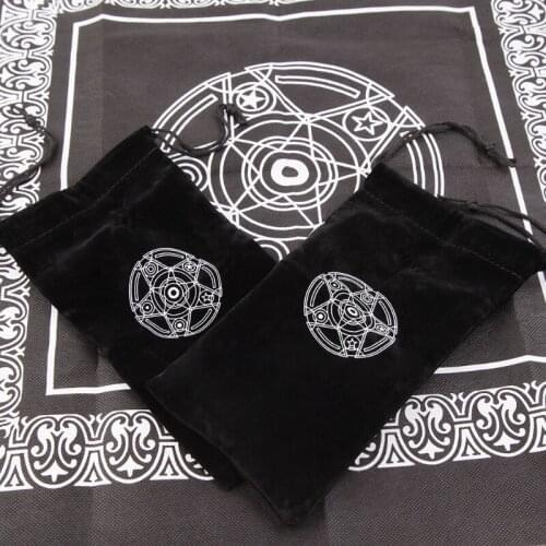 Velvet Pentagram Tarot Card Storage Bag Toy Jewelry Home Mini Drawstring Package