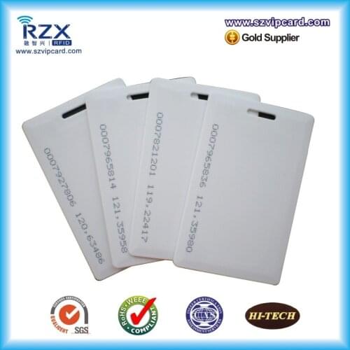 Free shipping CR80 size 100PCS blank thickness card 125Khz proximity card TK4100 card