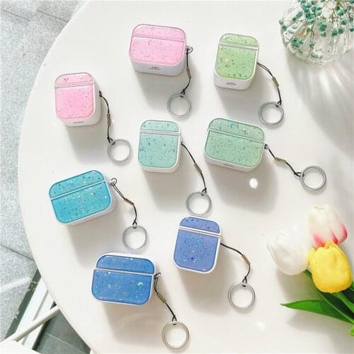 Candy colors case cover for airpods 2 pro 3 cases cute macaron shiny bling earphone accessories protective cover for airpod 1