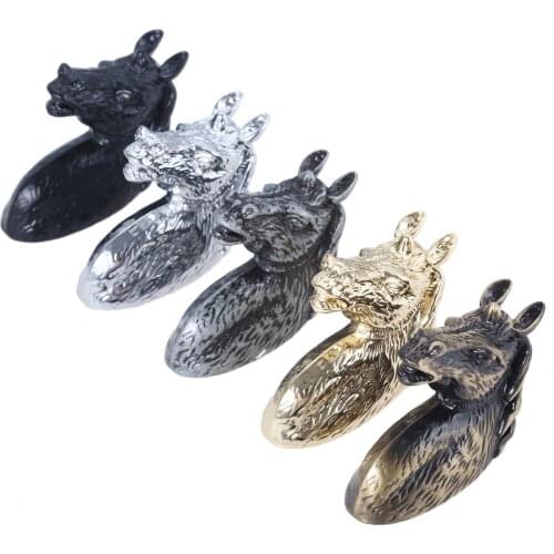 Dophee 1pc 40*20*37mm Handles Furniture Cabinet Knobs Door Horse Head Drawer Pull Wardrobe Dressers Cupboard