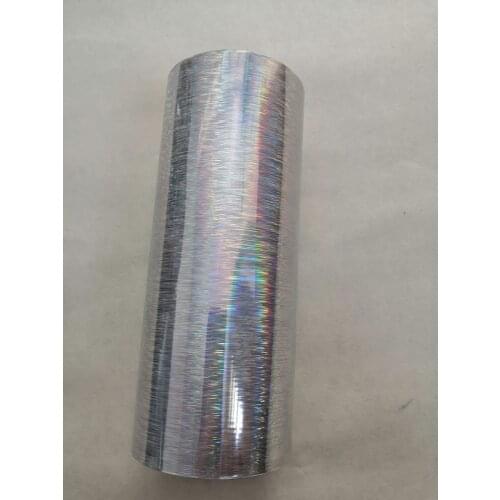 Hot stamping foil holographic foil silver color pine needles pattern hot press on paper or plastic 16cm x120m