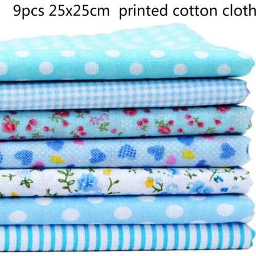 25x25cm Cotton Fabric Printed Cloth Sewing Quilting Fabrics For Patchwork Needlework DIY Handmade Accessories
