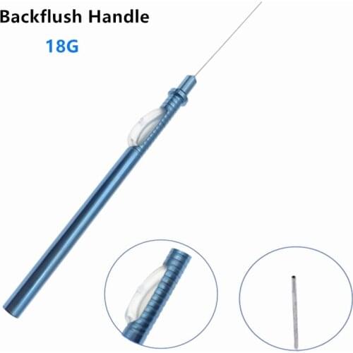 Aspiration Needle Straight with silica gel cannulation inside Backflush handle
