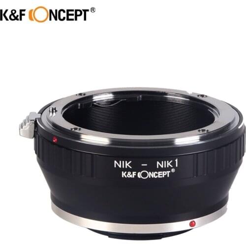 K&F CONCEPT Camera Lens Mount Adapter Ring of Brass&Aluminum fit For Nikon AI/F Mount Lens to For Nikon1 Series Camera Body