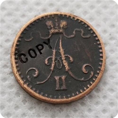 1864,1865,1870 FINLAND 1 PENNI COIN COPY commemorative coins-replica coins medal coins collectibles