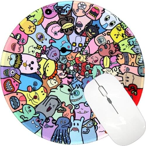 1Pcs Dropshipping Cartoon Monster Colors Mouse Pad Wristband Comfortable Mice Mat for Game Computer Pc Laptop Gift