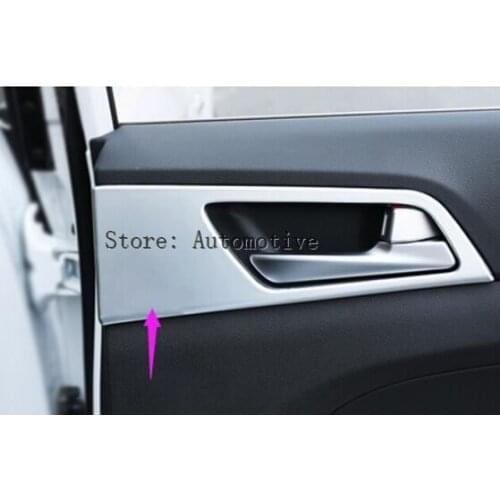 Interior door handle bowl cover trims For Hyundai Tucson 2014 2015 2016 2017
