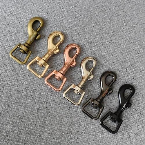 LOGO 1 Pcs 15mm Luggage Strap Metal Buckles Bags Lobster Carbines Swivel Trigger Snap Hook Collar DIY Accessory 15-LOGO-TH