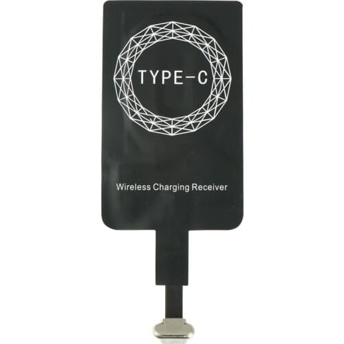 Micro USB and Type C Universal Qi Wireless Charger Receiver for iPhone Adapter Receptor Receiver for Pad Coil for Android Phone
