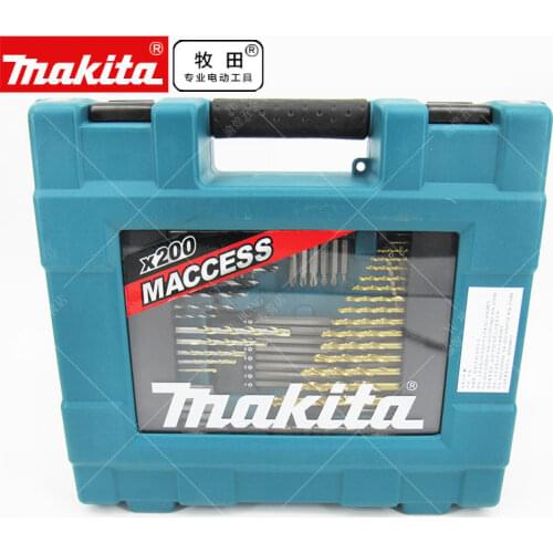 Makita drill bit set masonry, wood 200pcs D-37194 Combination Drill