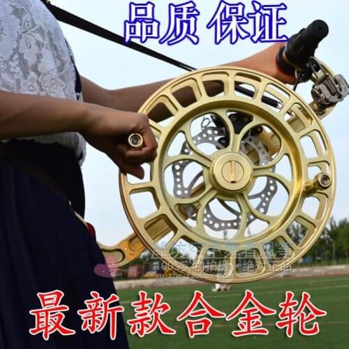 Bird control led kite handle wheel aluminum alloy gold suspenders kite string reel kevlar wind tunnel line parts accessories