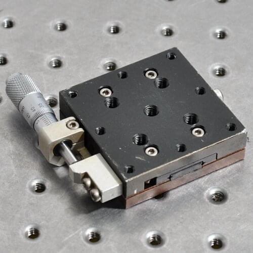 Y-axis aluminum alloy moving stage, optical manual precision fine-tuning sliding stage, two-way displacement table 60mm