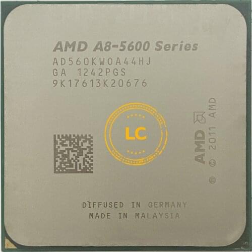 AMD A8 5600K 5600 3.6GHz AD560KWOA44HJ 100W Processor HD 7560D Quad Core Socket FM2