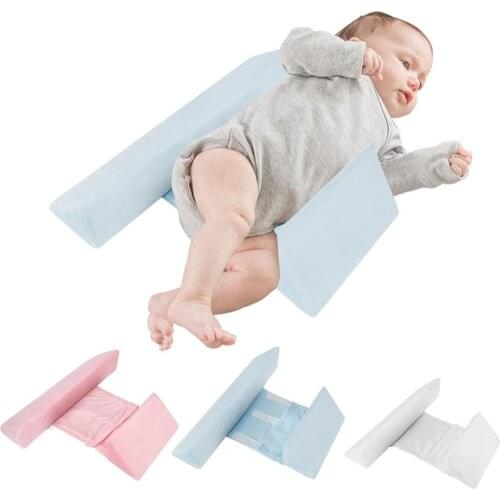 Newborn Baby Sleeping Positioning Pillow Adjustable Side Support Removable Washable Velvet Soft Cover 0-6Month Infant Kids
