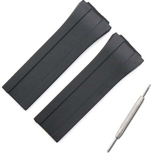 Watch accessories rubber strap men outdoor sports waterproof tape for porsche design P6780 men watch band