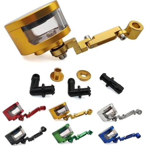 CNC Motorcycle Brake Fluid oil Reservoir Cup tank +support bracket For YAMAHA WR450F WR250R WR250X WR450 SEROW 225 250