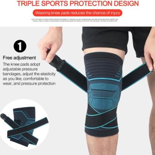 Sport Knee Pads Brace Compression Knee Sleeve Sports Knee Pad Running Basketball Fitness Cycling Tennis Knee Support Leggings