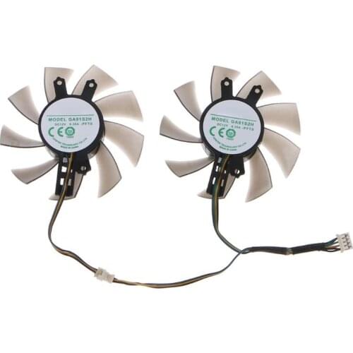 75MM GA91S2H 4Pin 12V 0.35A VGA Fan Graphics Card Cooling for Gigabyt GTX 1060