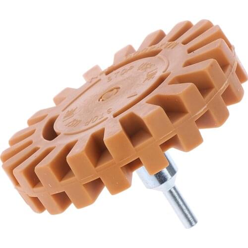 High quality 4 inch Universal Rubber Wheel For Remove Car Glue Adhesive Sticker Auto Repair Paint Tool