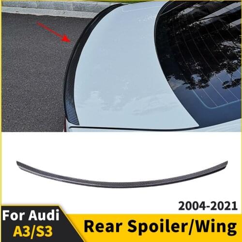 Rear Spoiler Diffuser Body Kit Accessories Trunk Lip For Audi A3 S3 8PA 8VA 8VS 8V7 2010 2012 2013 2014 2015 2016 2017 2018 2020