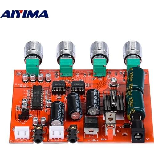 AIYIMA NE5532 OP AMP Preamp Tone Audio Board NJM2150 BBE Processing Module DIY Home Theater Sound System