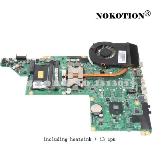 630281-001 603644-001 DA0LX6MB6H1 For HP dv6-3000 With heatsink +i3 cpu replace 603939-001 631082-001 595133-001 631081-001