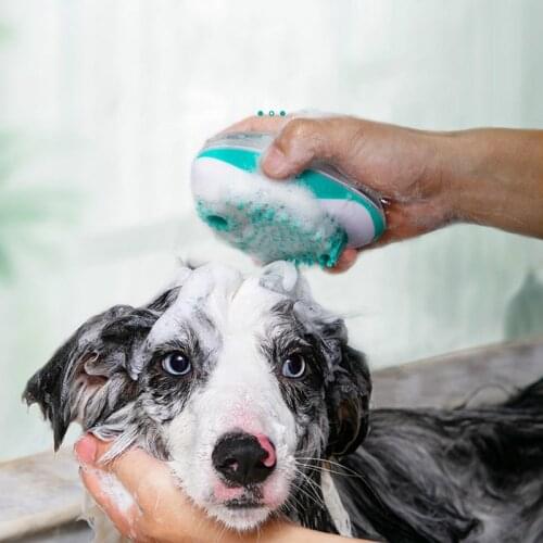 Puppy dog bath artifact pet brush rubbing utensils dogs to cat gloves spray nozzle golden retriever Teddy supplies