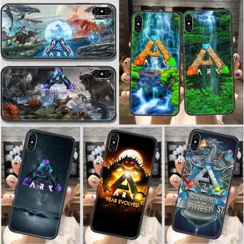 Game ARK Survival Evolved Phone Case For iphone 5 5S SE 2 6 6S 7 8 11 12 Mini Plus X XS XR Pro Max black tpu cover art Etui