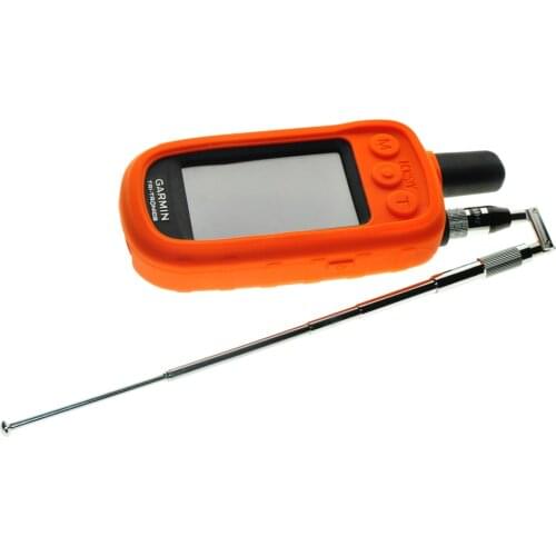 Flexible Extend Foldable Telescopic Antenna + Protect Silicone Rubber Case Cover Skin for Handheld GPS Garmin Alpha 100 Alpah100