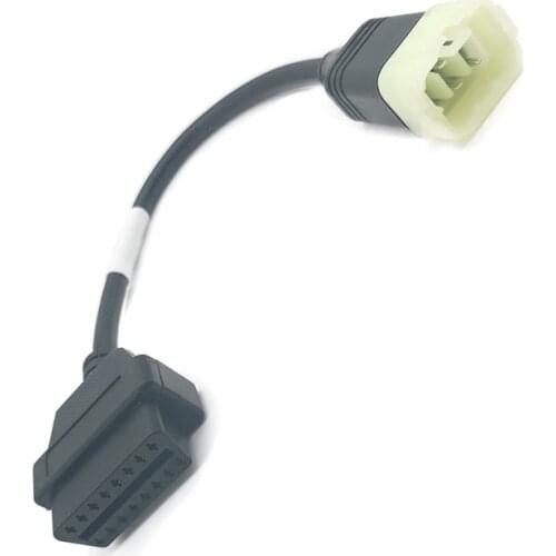 KTM 6 PIN to OBD 16 PIN Interface Adapter Cable for KTM Motorbikes for TuneECU Diagnostic Software