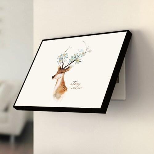 Modern simple non perforated meter box decoration painting living room decoration painting green plant series hanging painting